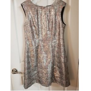 Sleeveless Metallic Dress